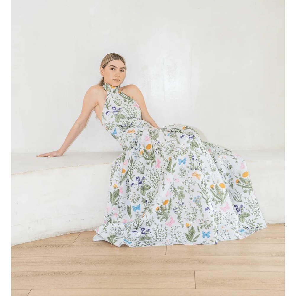 Ashley Stambouli garden dress
